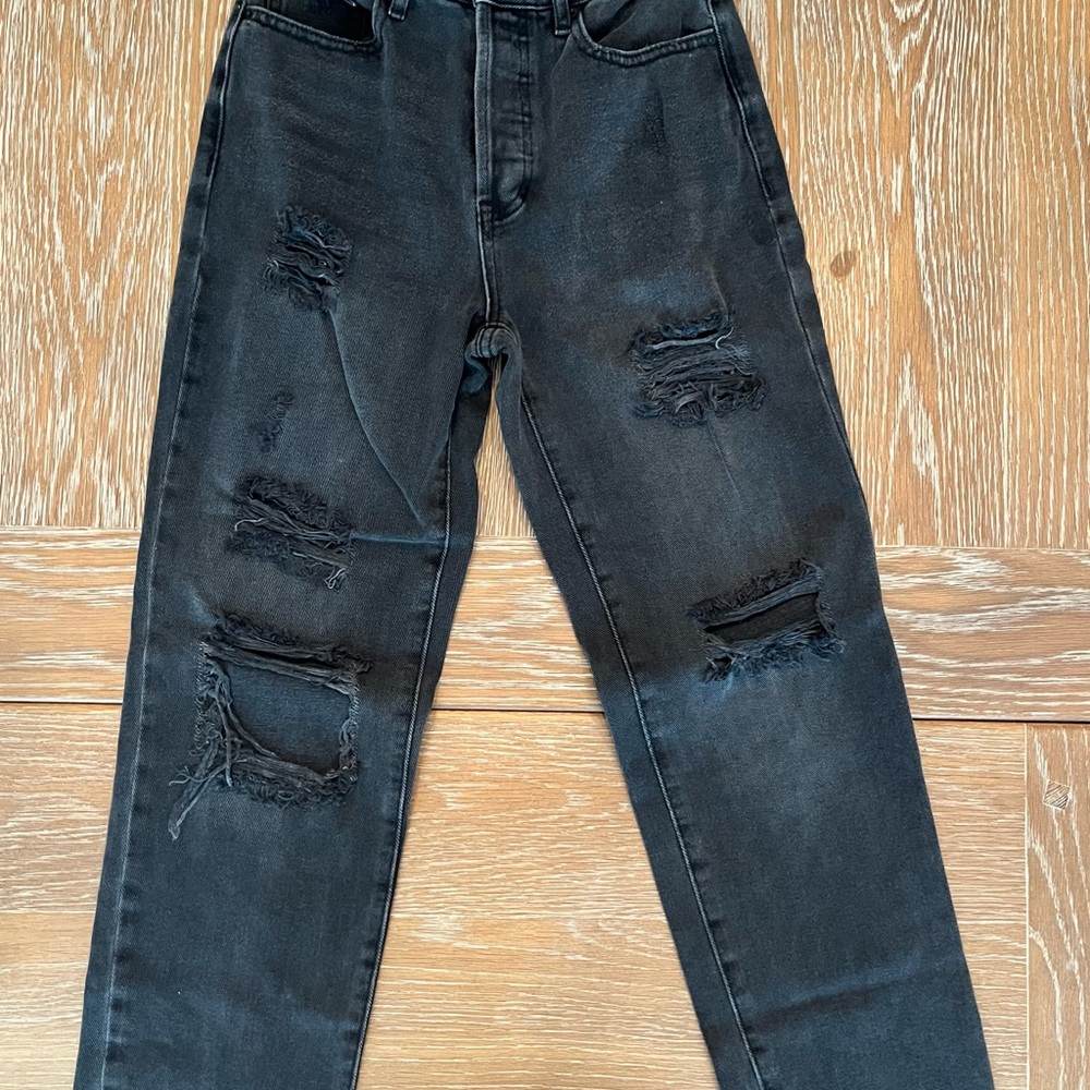 PacSun Black Distressed Jeans 23 Waist